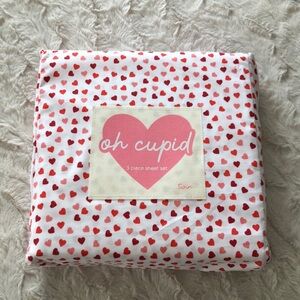 Oh Cupid Valentines HEARTS Sheet Set - TWIN